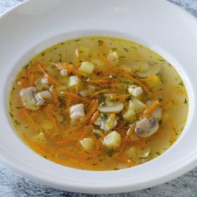 Грибной суп с перловкой(ПЯТНИЦА)