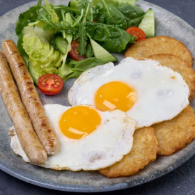 Драники с колбасками по-деревенски